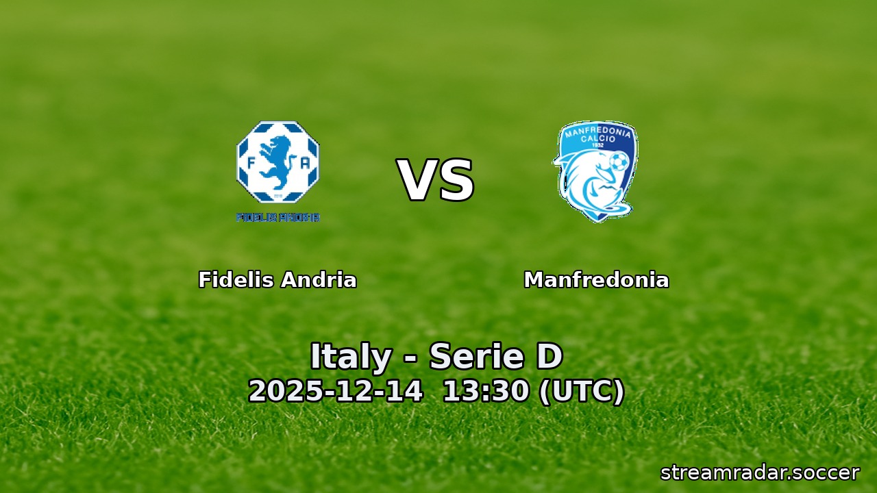 Fidelis Andria vs Manfredonia