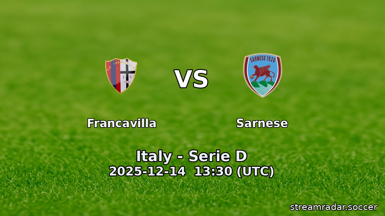 Francavilla vs Sarnese