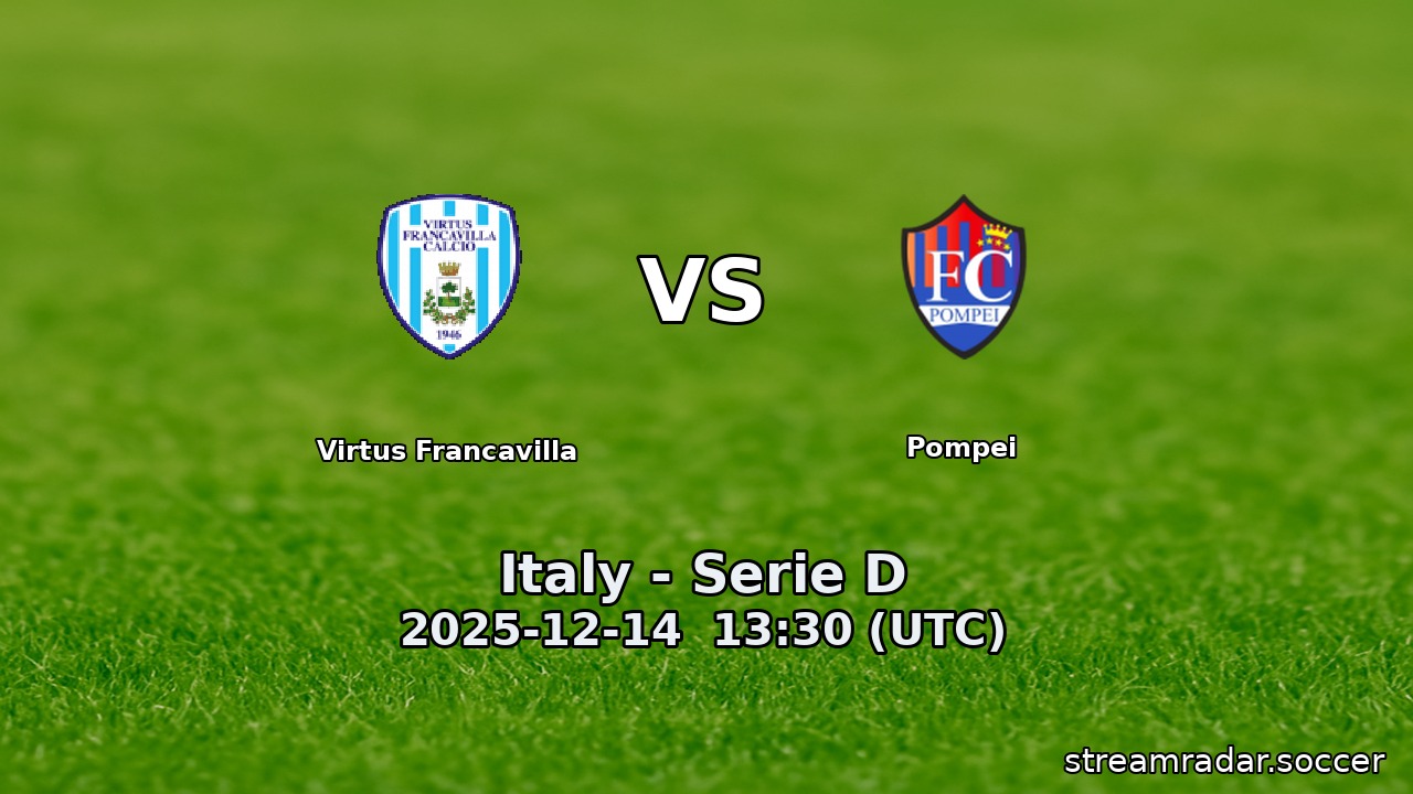 Virtus Francavilla vs Pompei