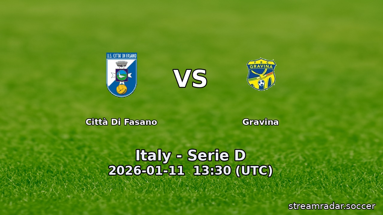 Città Di Fasano vs Gravina