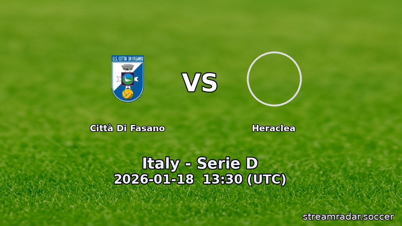 Città Di Fasano vs Heraclea