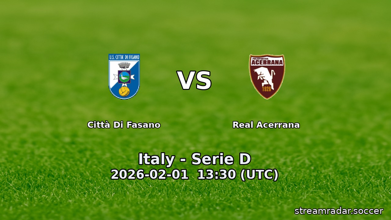 Città Di Fasano vs Real Acerrana