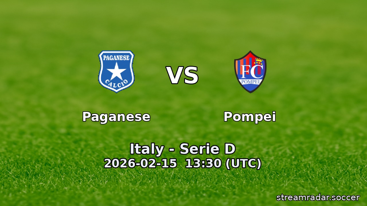 Paganese vs Pompei