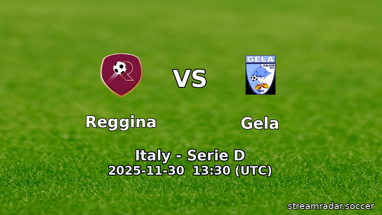 Reggina vs Gela