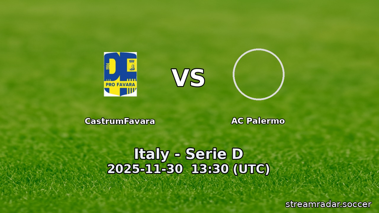 CastrumFavara vs AC Palermo