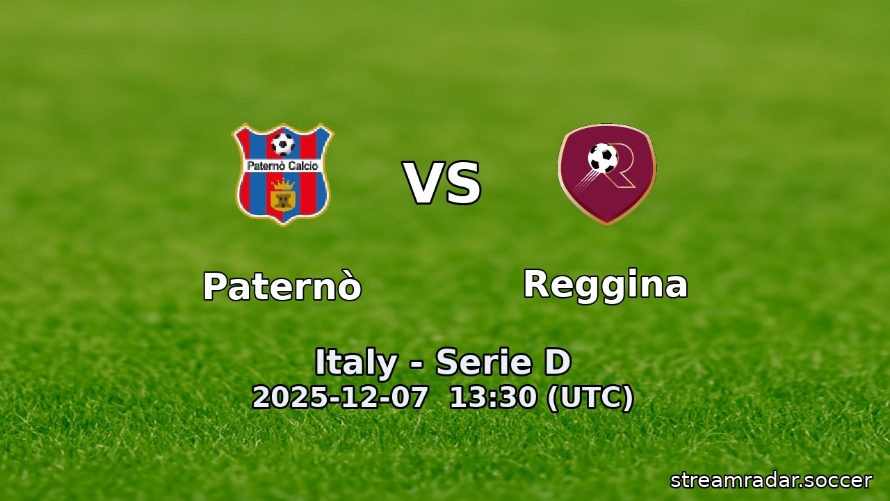 Paternò vs Reggina