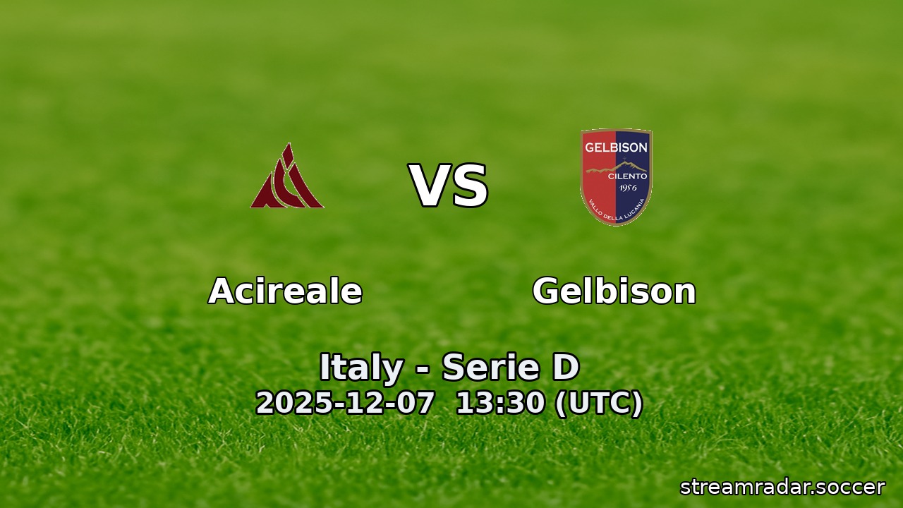 Acireale vs Gelbison