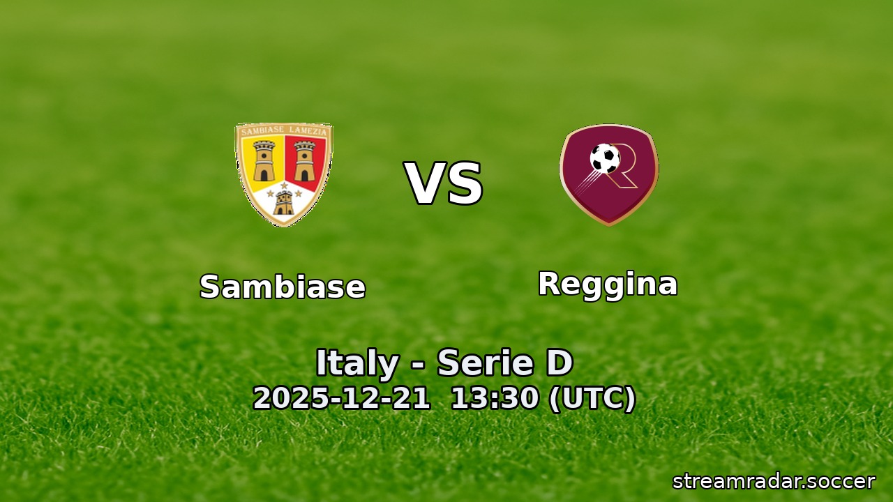 Sambiase vs Reggina