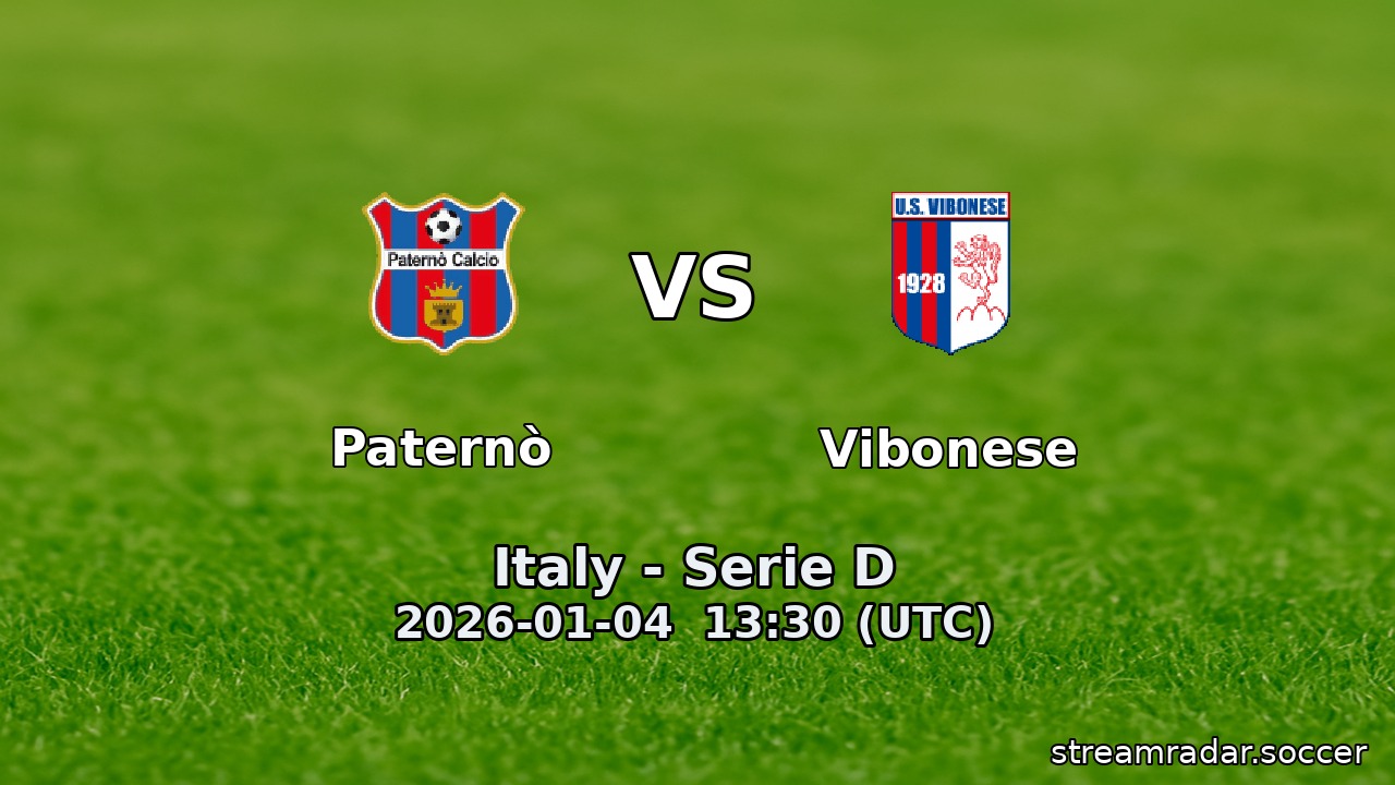 Paternò vs Vibonese