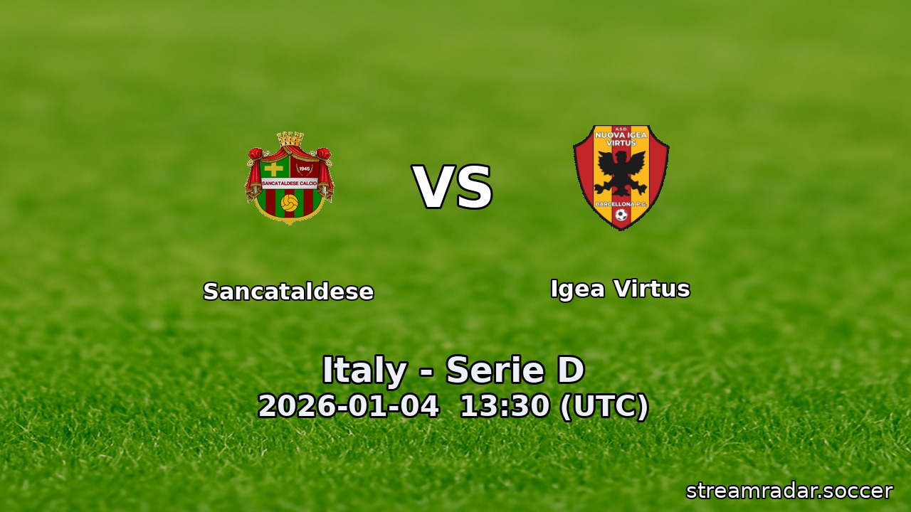 Sancataldese vs Igea Virtus
