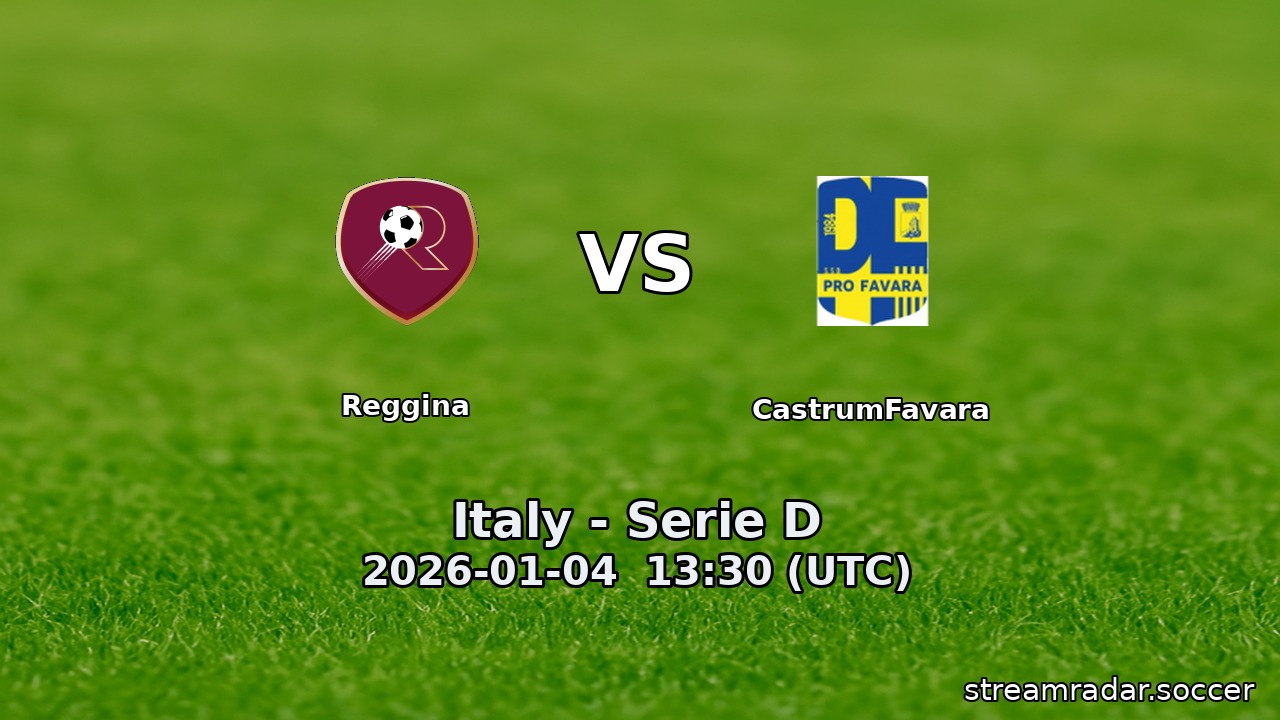Reggina vs CastrumFavara
