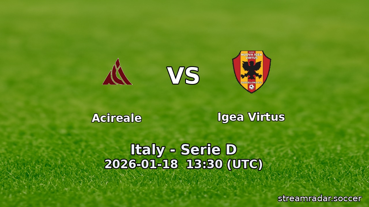 Acireale vs Igea Virtus