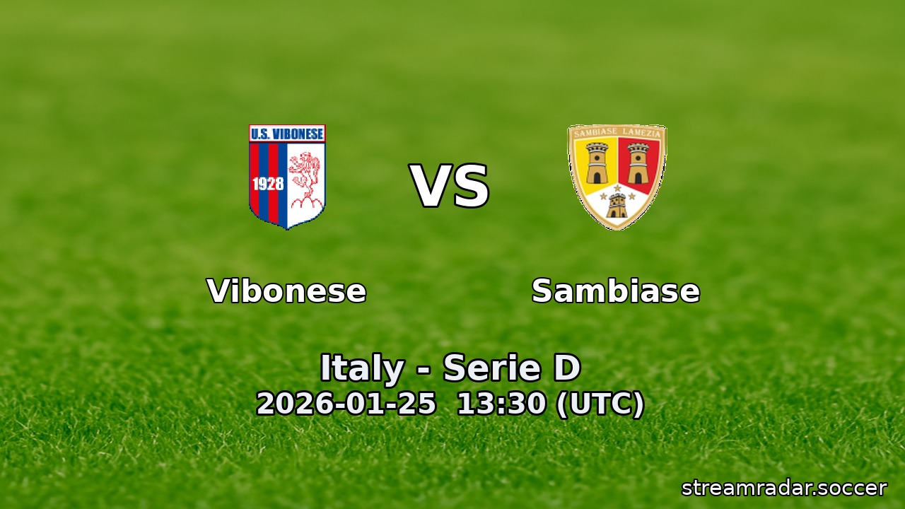 Vibonese vs Sambiase