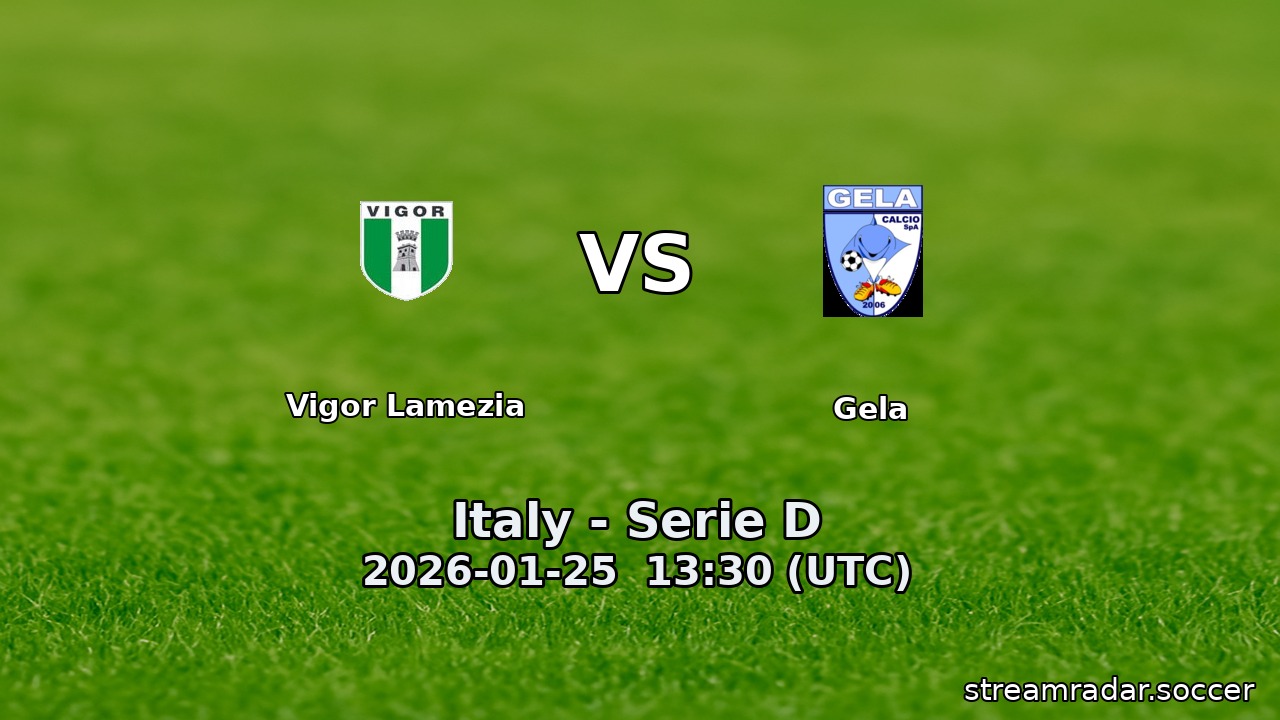 Vigor Lamezia vs Gela