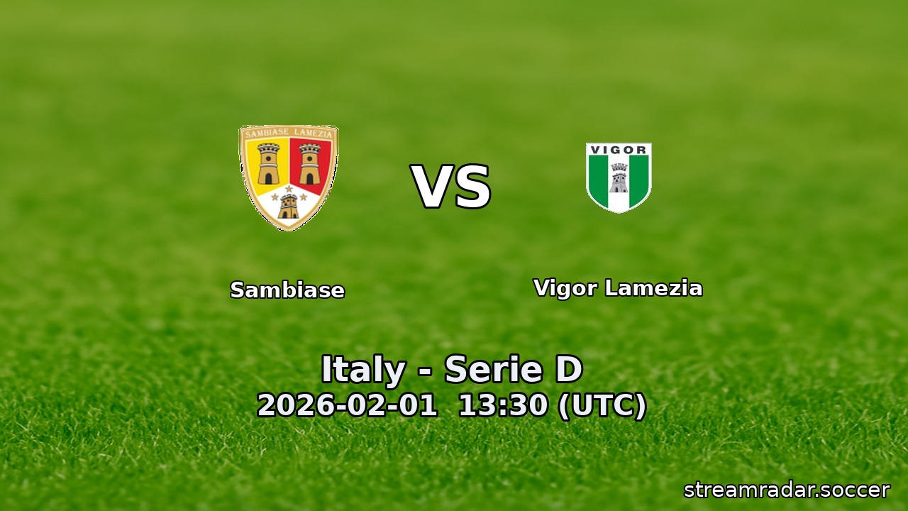 Sambiase vs Vigor Lamezia