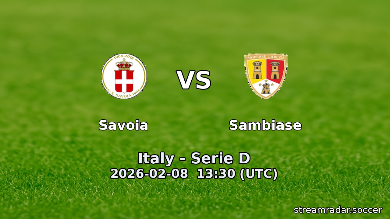 Savoia vs Sambiase