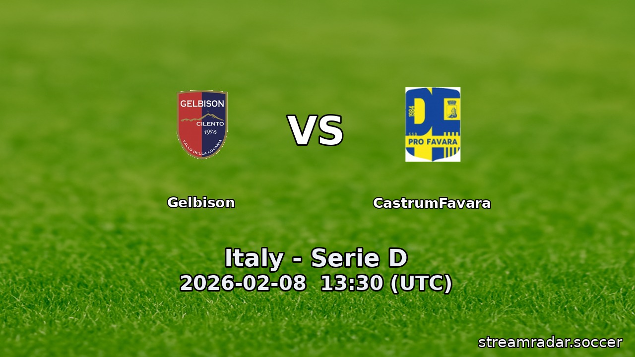 Gelbison vs CastrumFavara