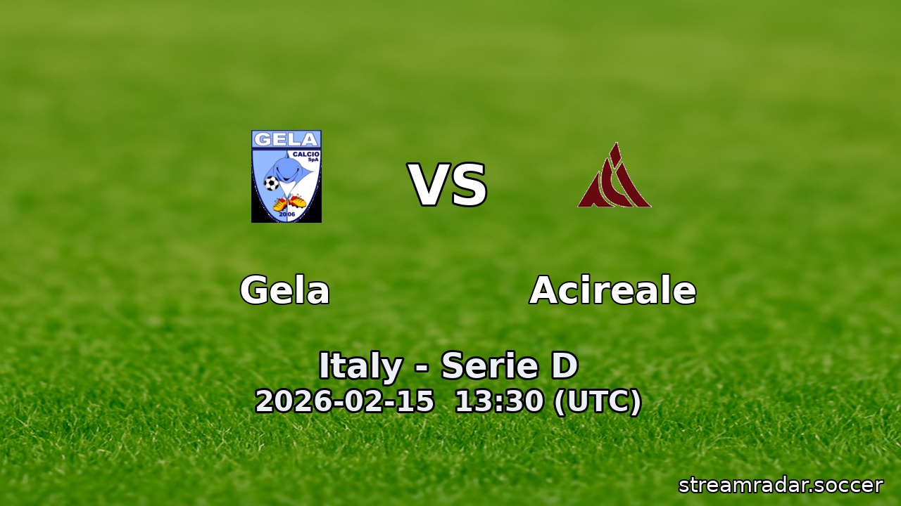 Gela vs Acireale