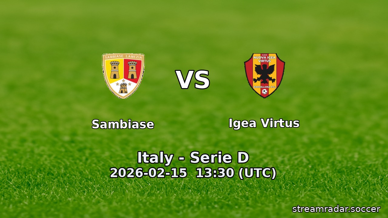 Sambiase vs Igea Virtus