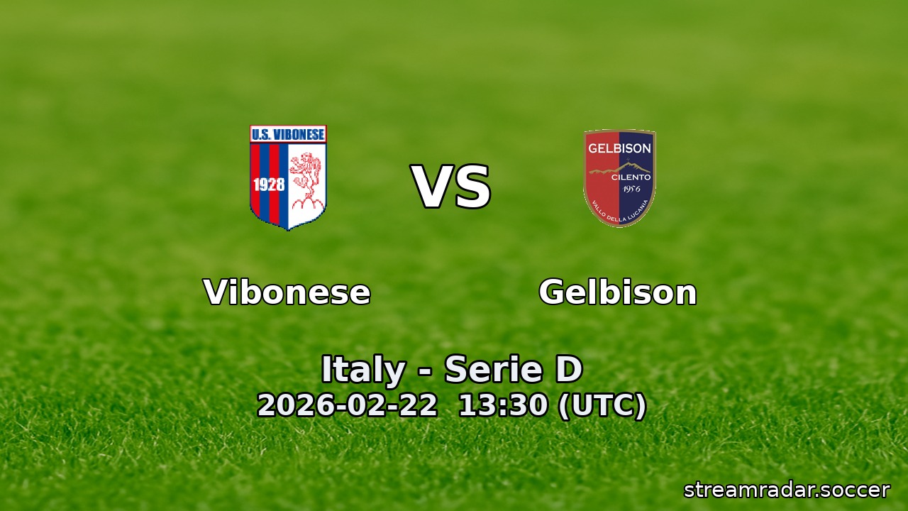 Vibonese vs Gelbison