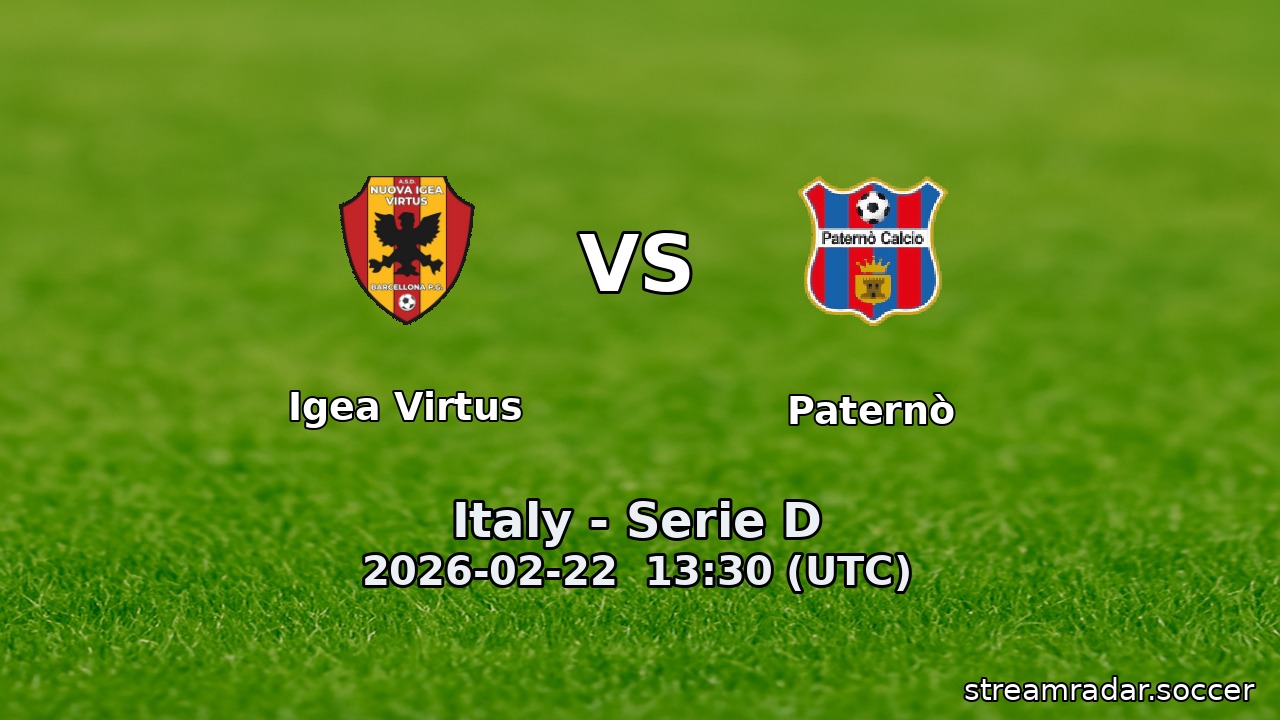 Igea Virtus vs Paternò