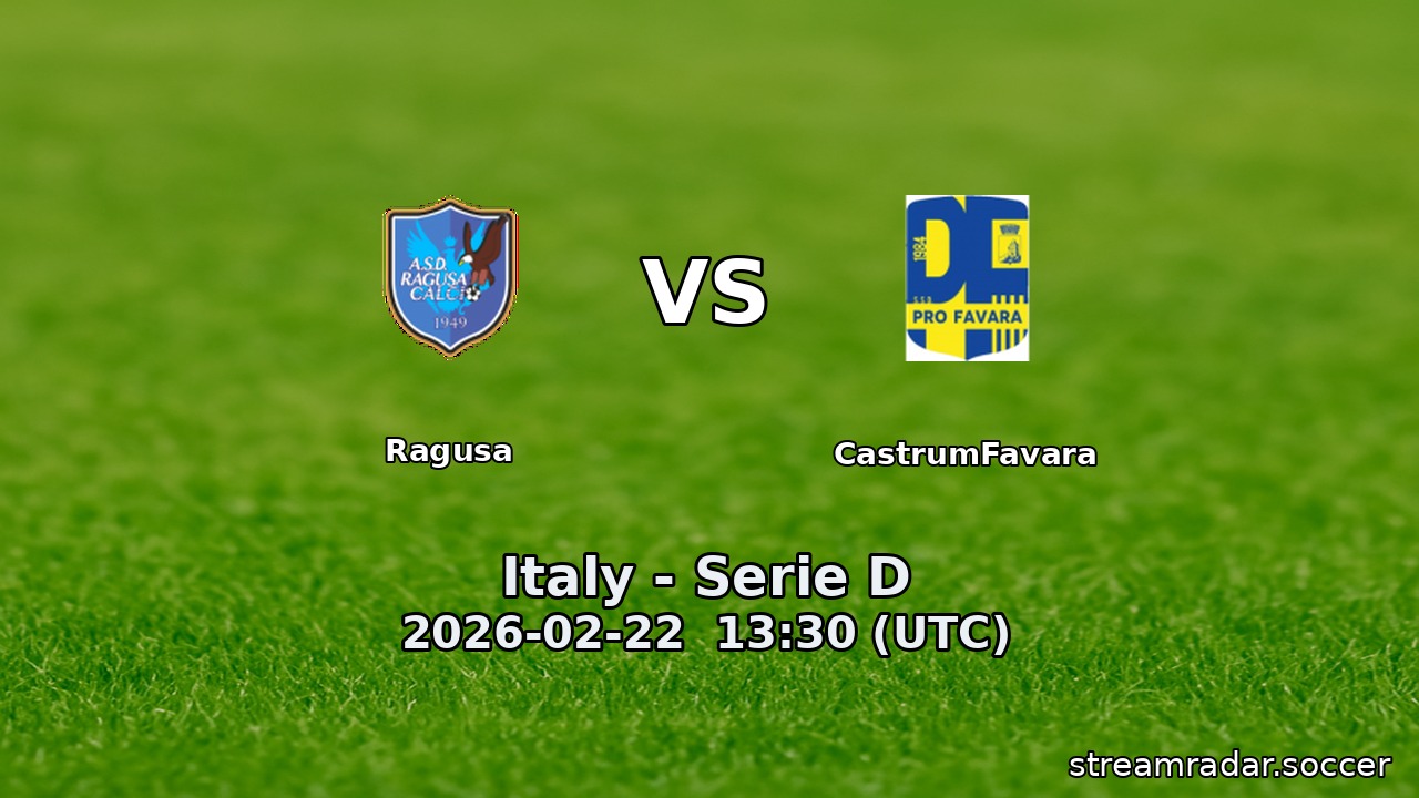 Ragusa vs CastrumFavara
