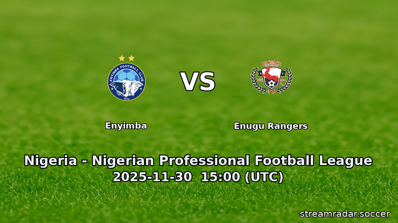 Enyimba vs Enugu Rangers