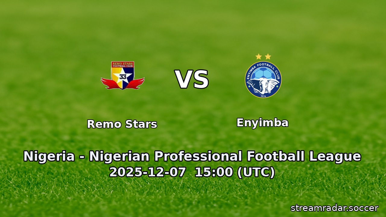 Remo Stars vs Enyimba