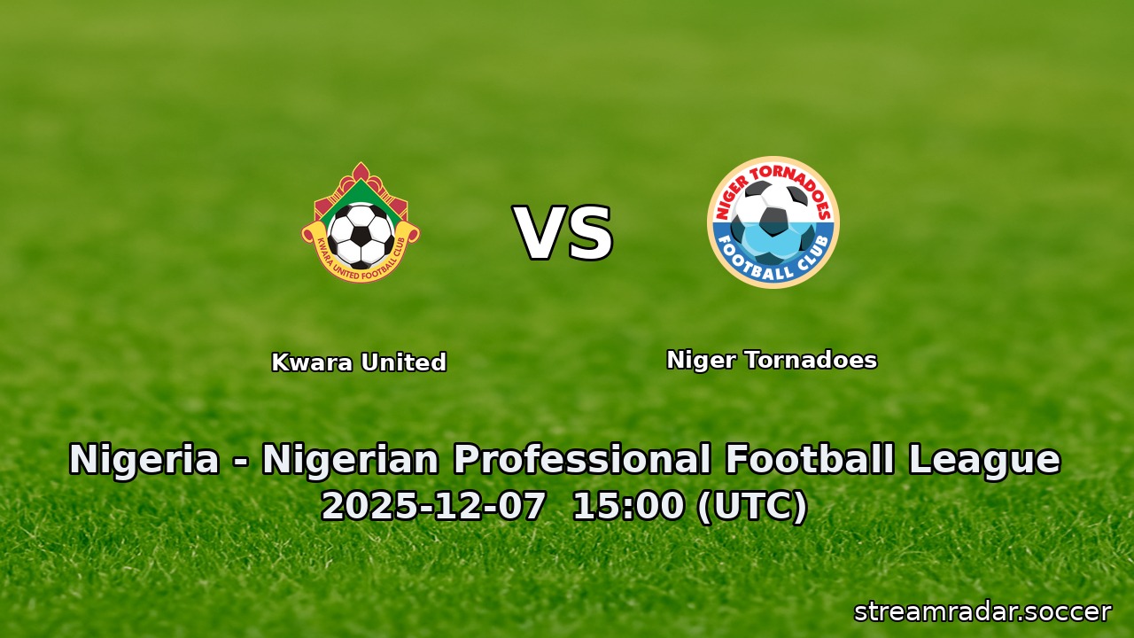Kwara United vs Niger Tornadoes