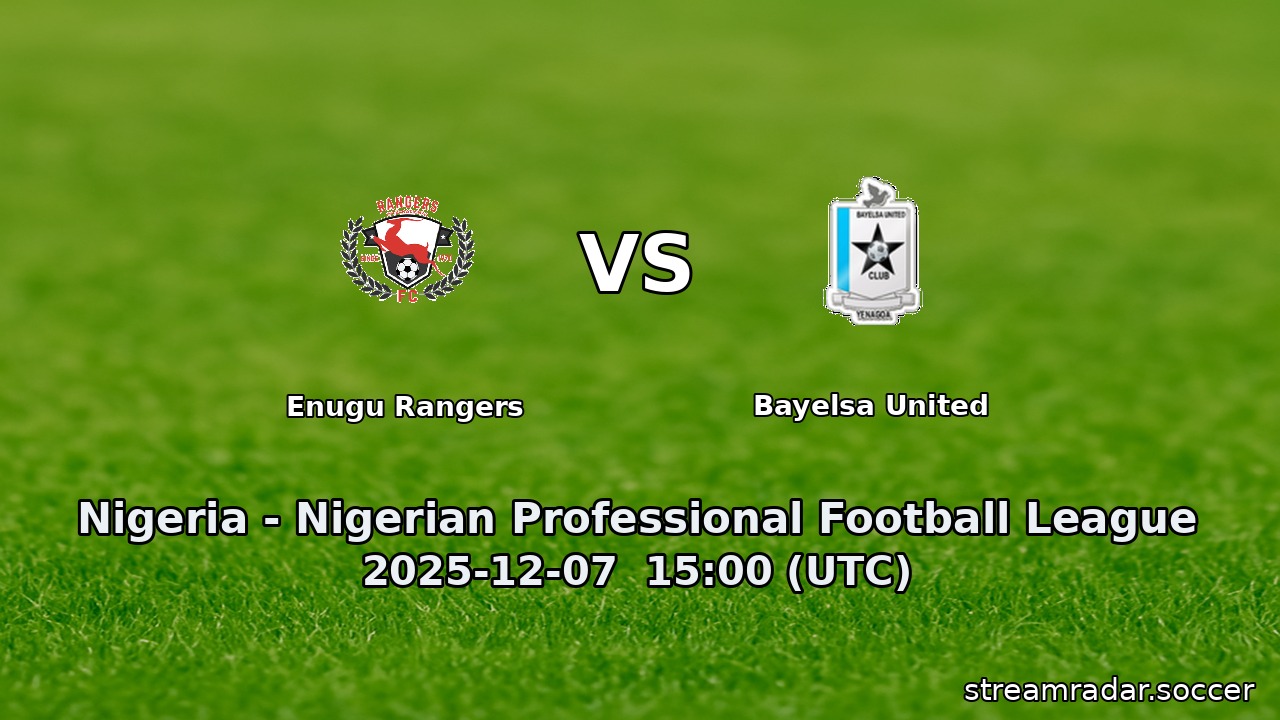 Enugu Rangers vs Bayelsa United