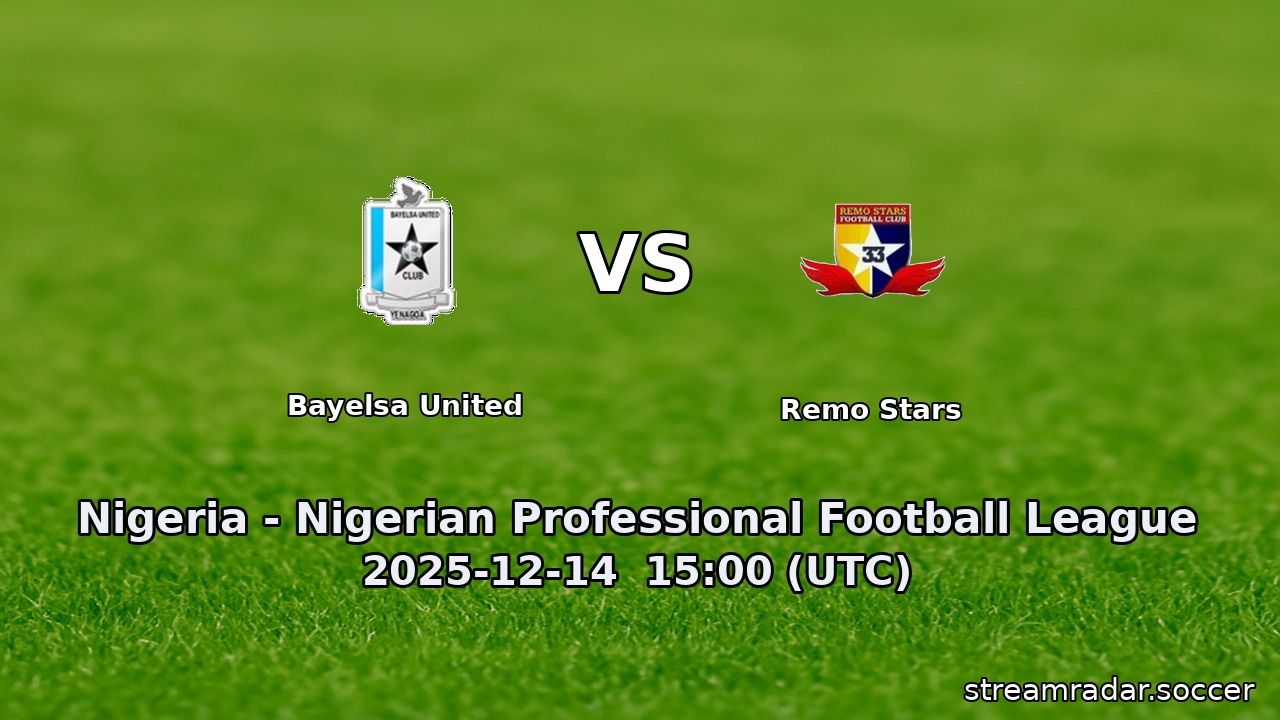 Bayelsa United vs Remo Stars