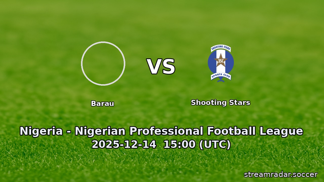 Barau vs Shooting Stars