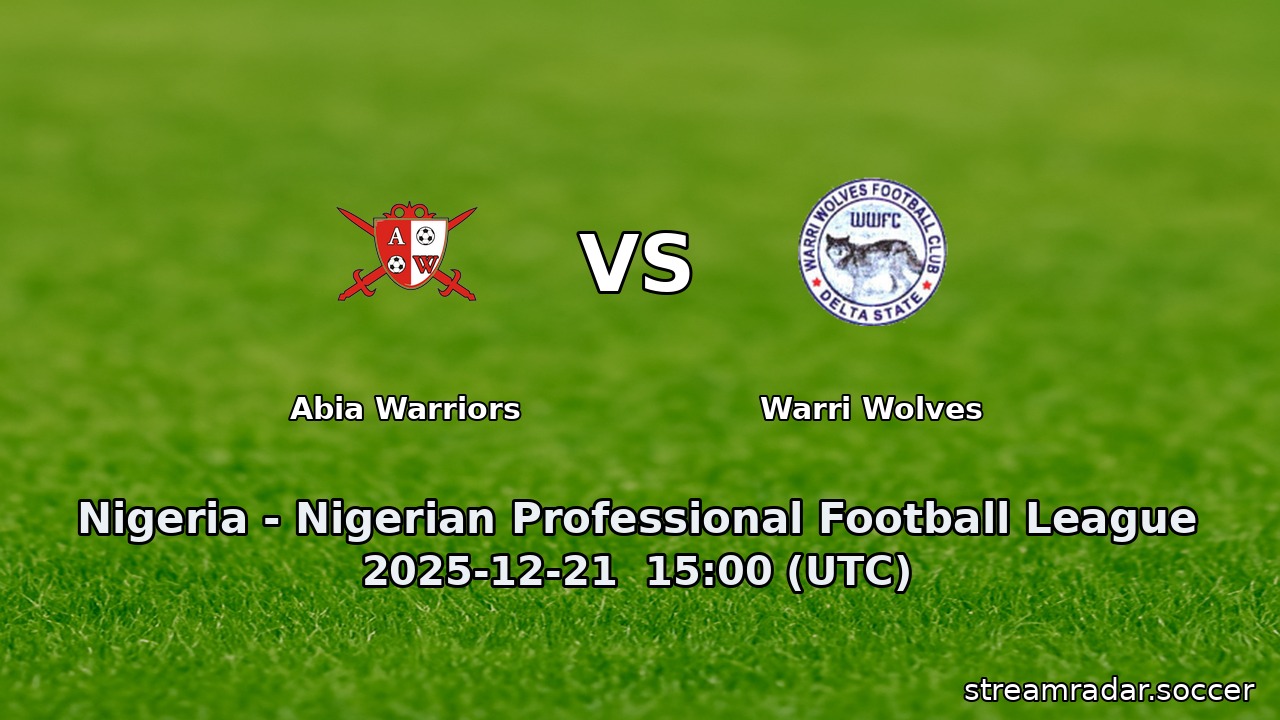 Abia Warriors vs Warri Wolves
