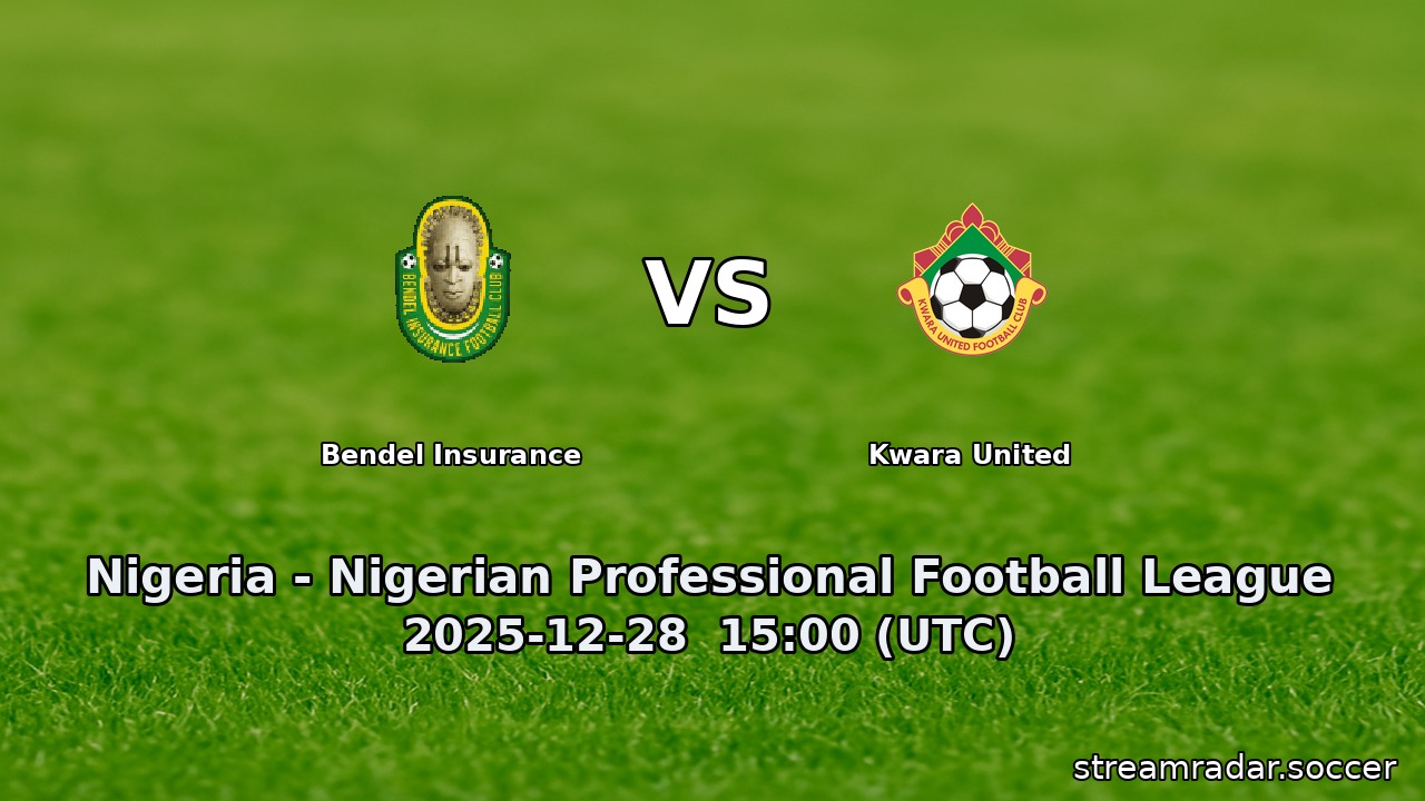 Bendel Insurance vs Kwara United
