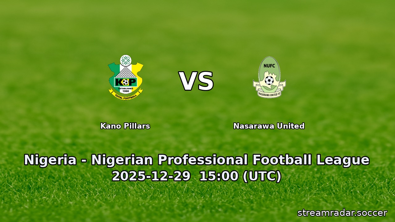 Kano Pillars vs Nasarawa United