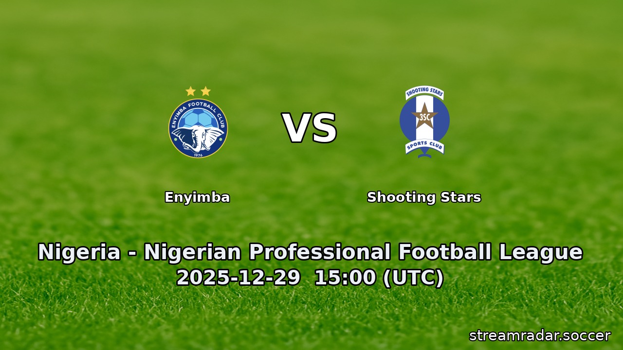 Enyimba vs Shooting Stars