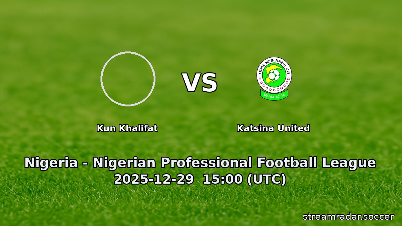 Kun Khalifat vs Katsina United