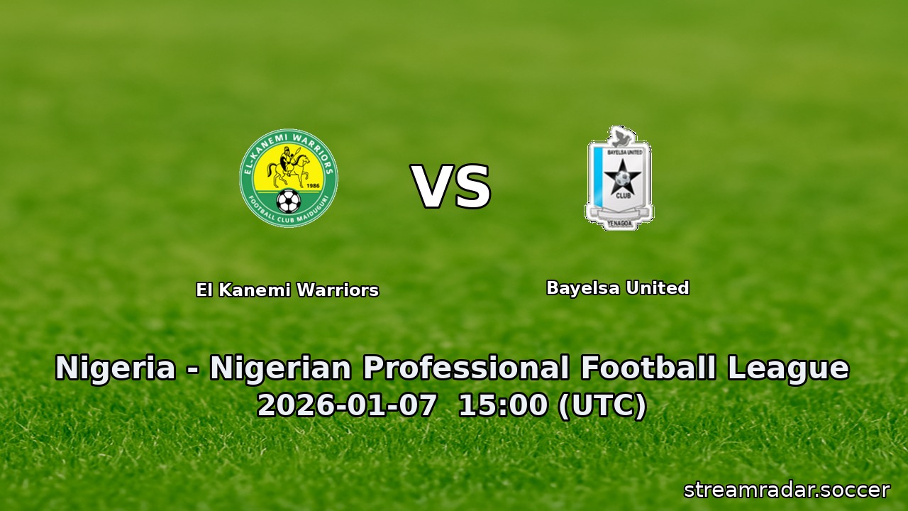 El Kanemi Warriors vs Bayelsa United