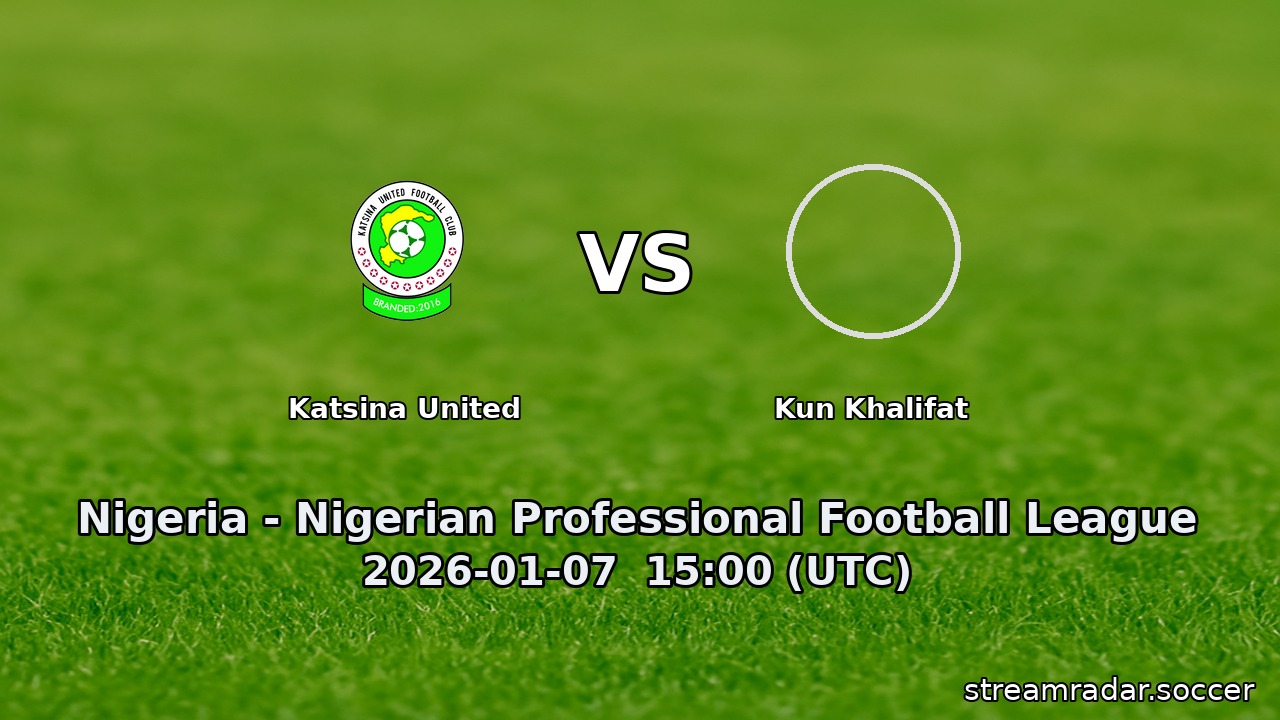 Katsina United vs Kun Khalifat
