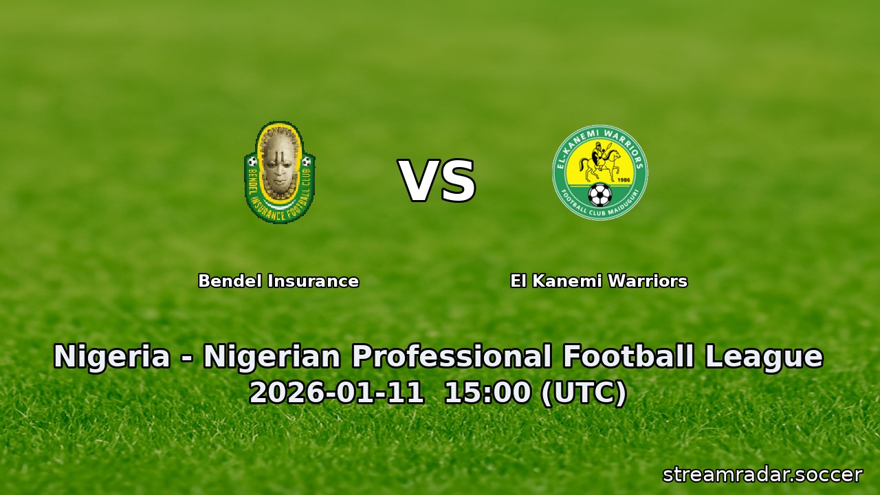 Bendel Insurance vs El Kanemi Warriors