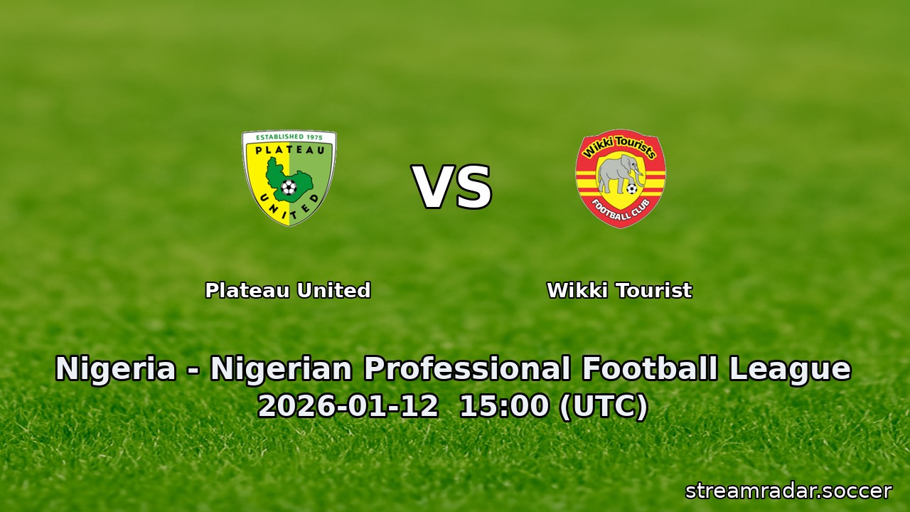 Plateau United vs Wikki Tourist