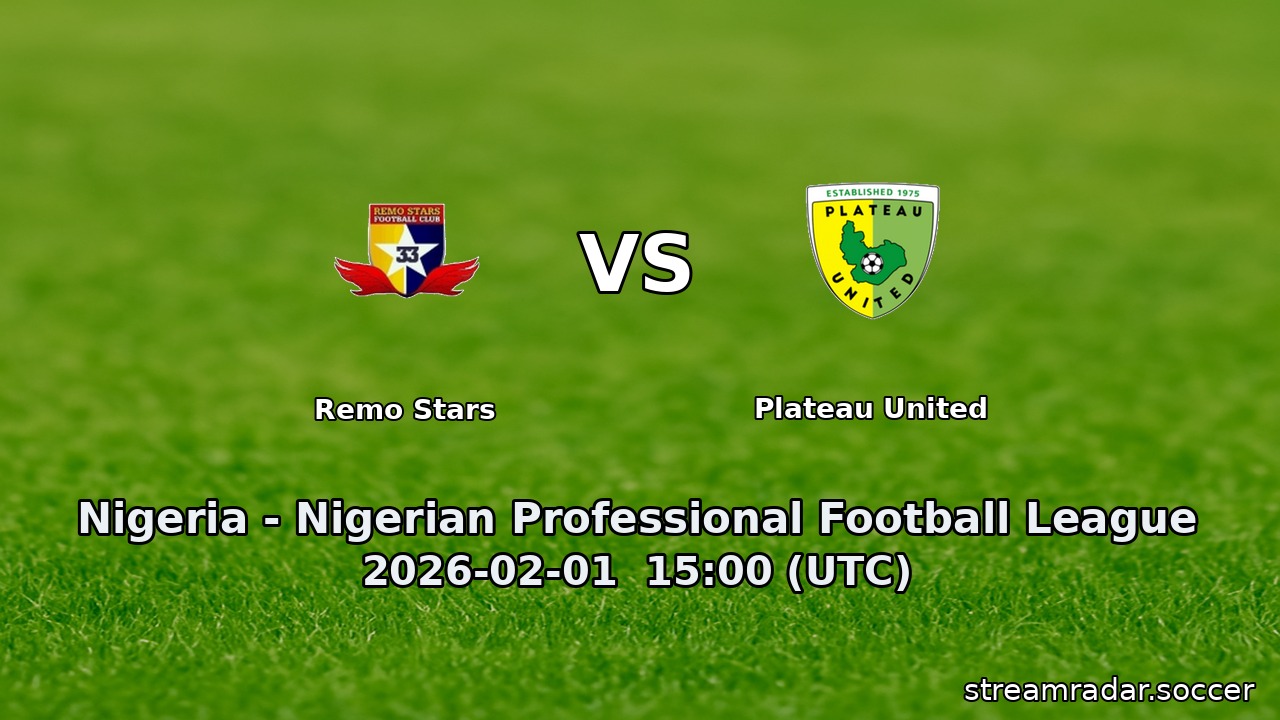Remo Stars vs Plateau United