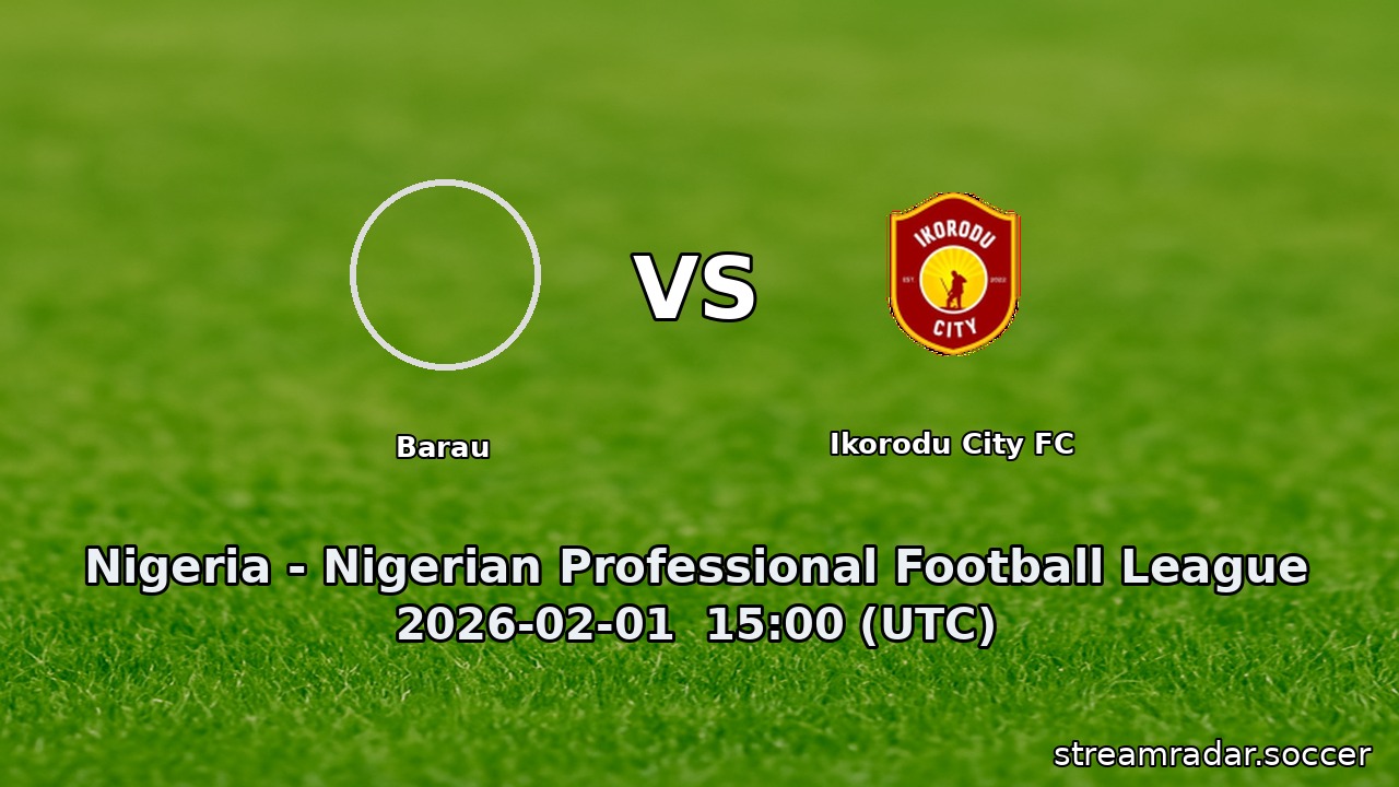 Barau vs Ikorodu City FC