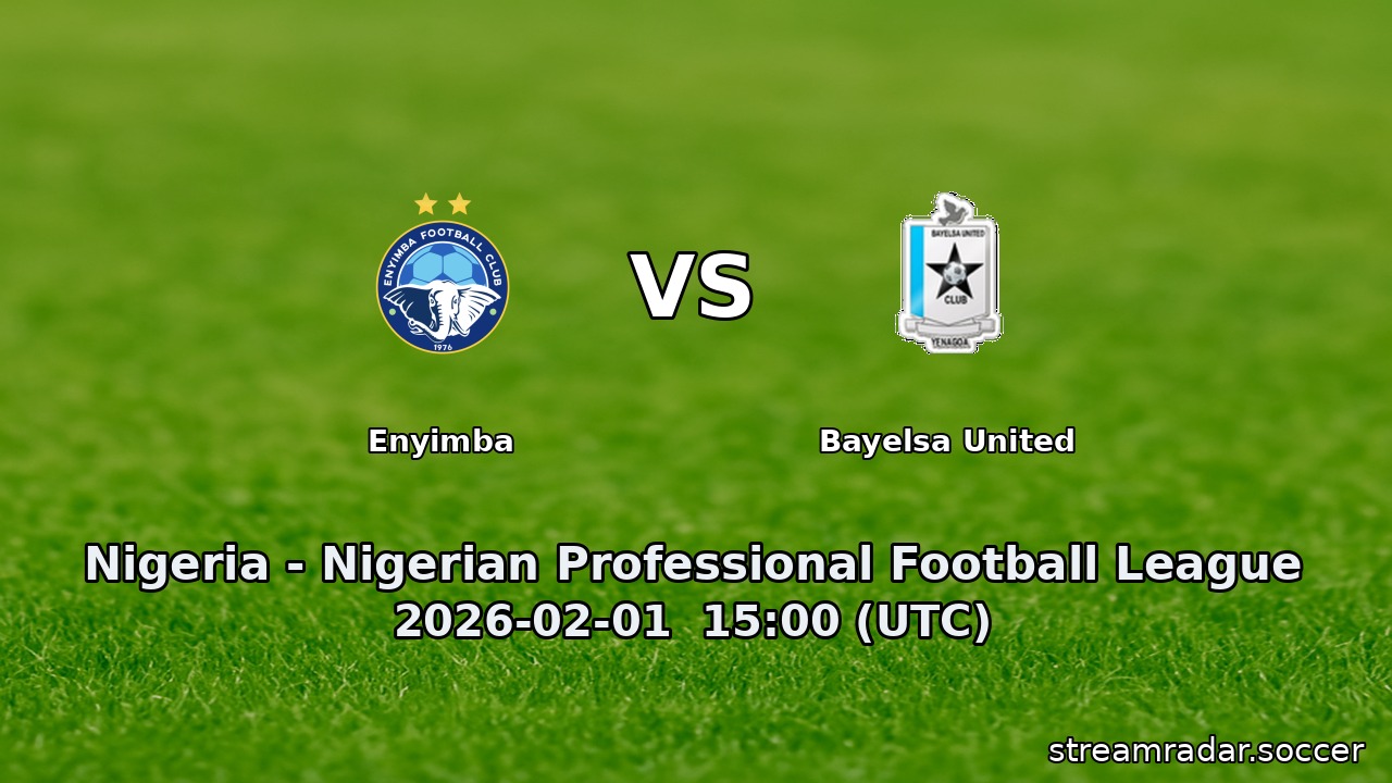Enyimba vs Bayelsa United