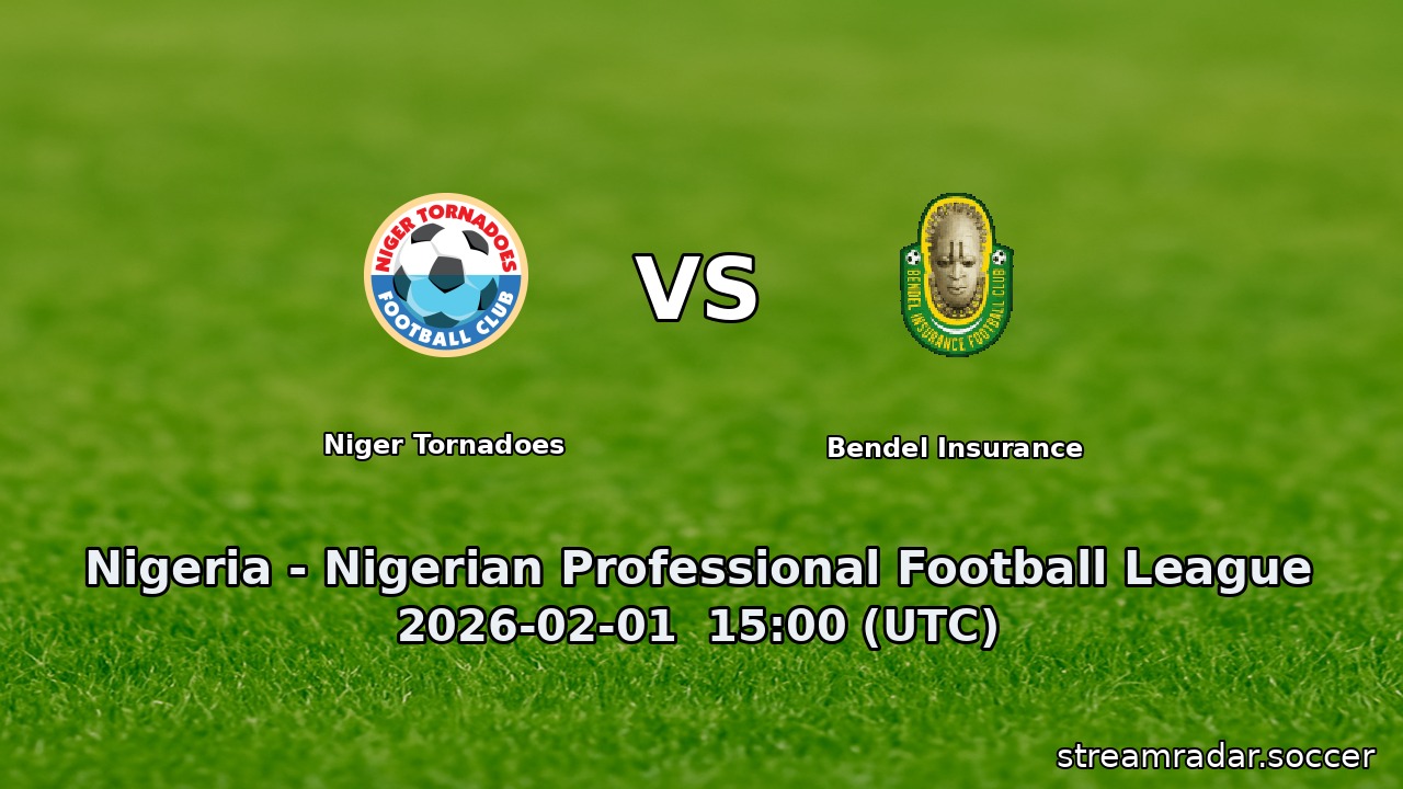 Niger Tornadoes vs Bendel Insurance