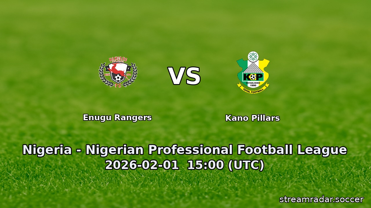 Enugu Rangers vs Kano Pillars