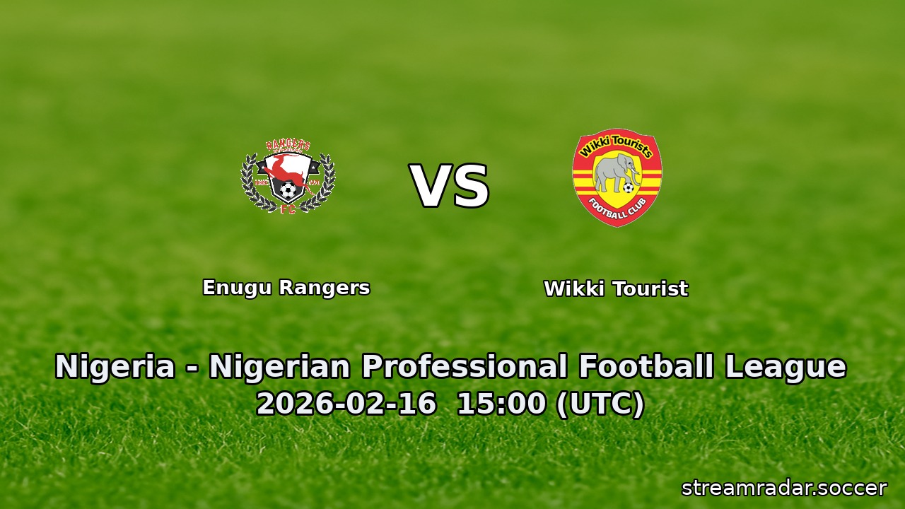Enugu Rangers vs Wikki Tourist