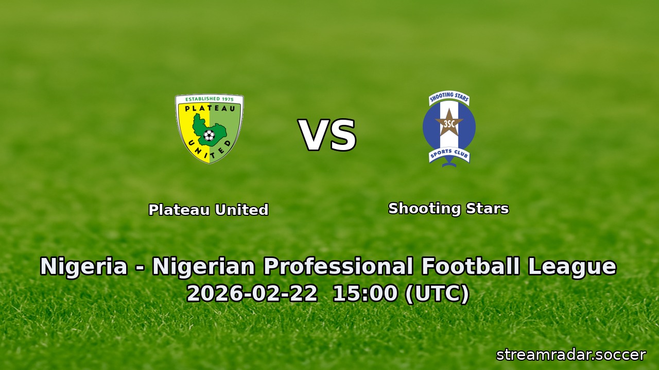 Plateau United vs Shooting Stars