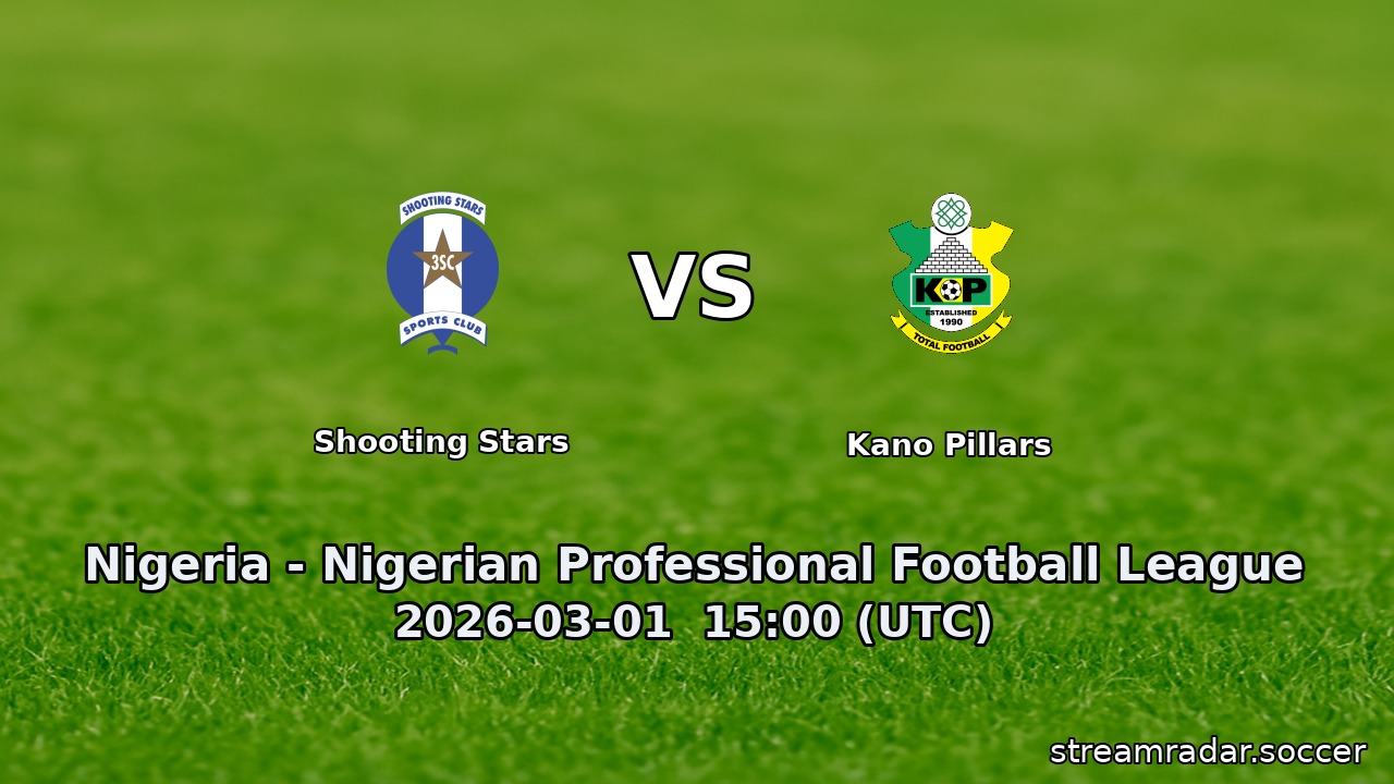 Shooting Stars vs Kano Pillars