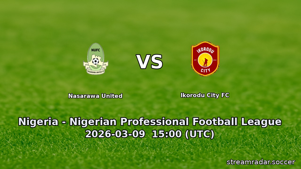 Nasarawa United vs Ikorodu City FC